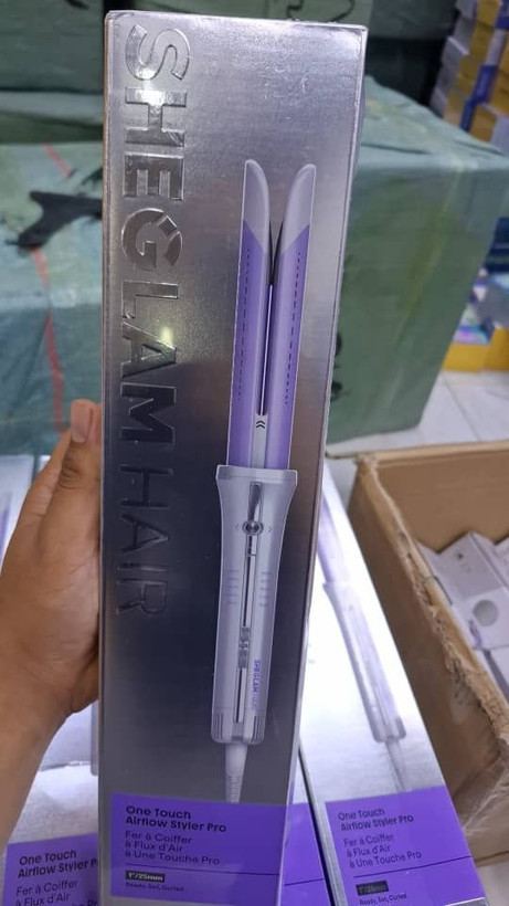 کرلی مو شیگلم بنفش one touch airflow styler pro