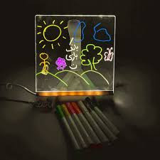 تخته نقاشی led کودک همراه ماژیک
